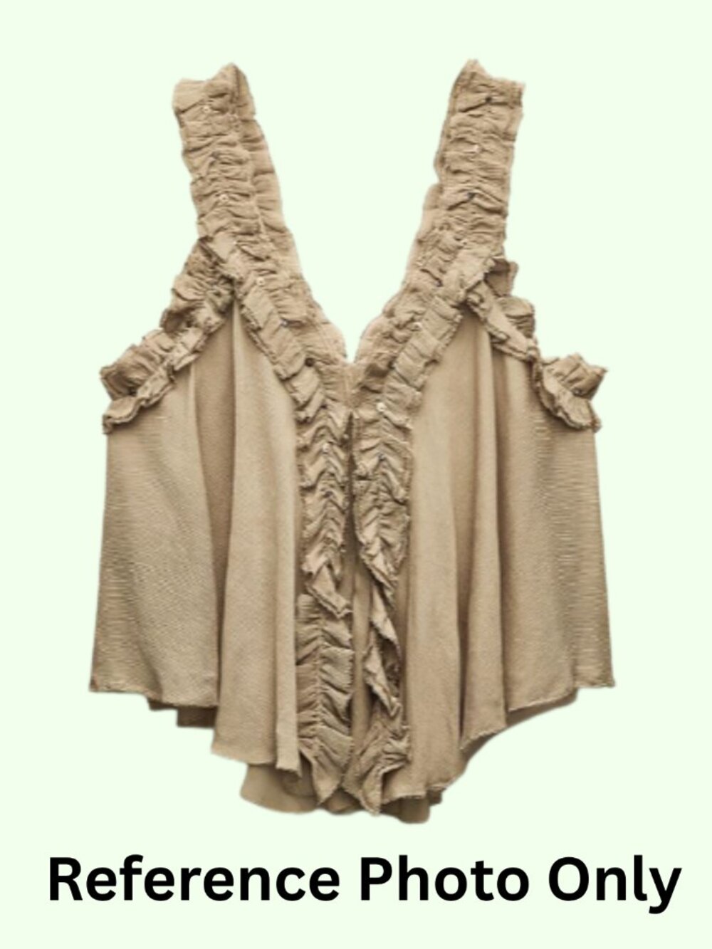 ZARA Trafaluc Ruffle Boho Top Size Small NWT